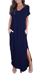 GRECERELLE Women Casual Sundresses Short Sleeve