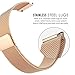 Lamshaw Smartwatch Band Fossil Q Venture/Fossil Gen 4 Q Venture HR, Milanese Metal Stainless Steel Mesh Replacement Strap GEN 3 SMARTWATCH - Q VENTURE (Rose Gold)