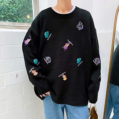 None/Brand Men Korean Sweaters Long 