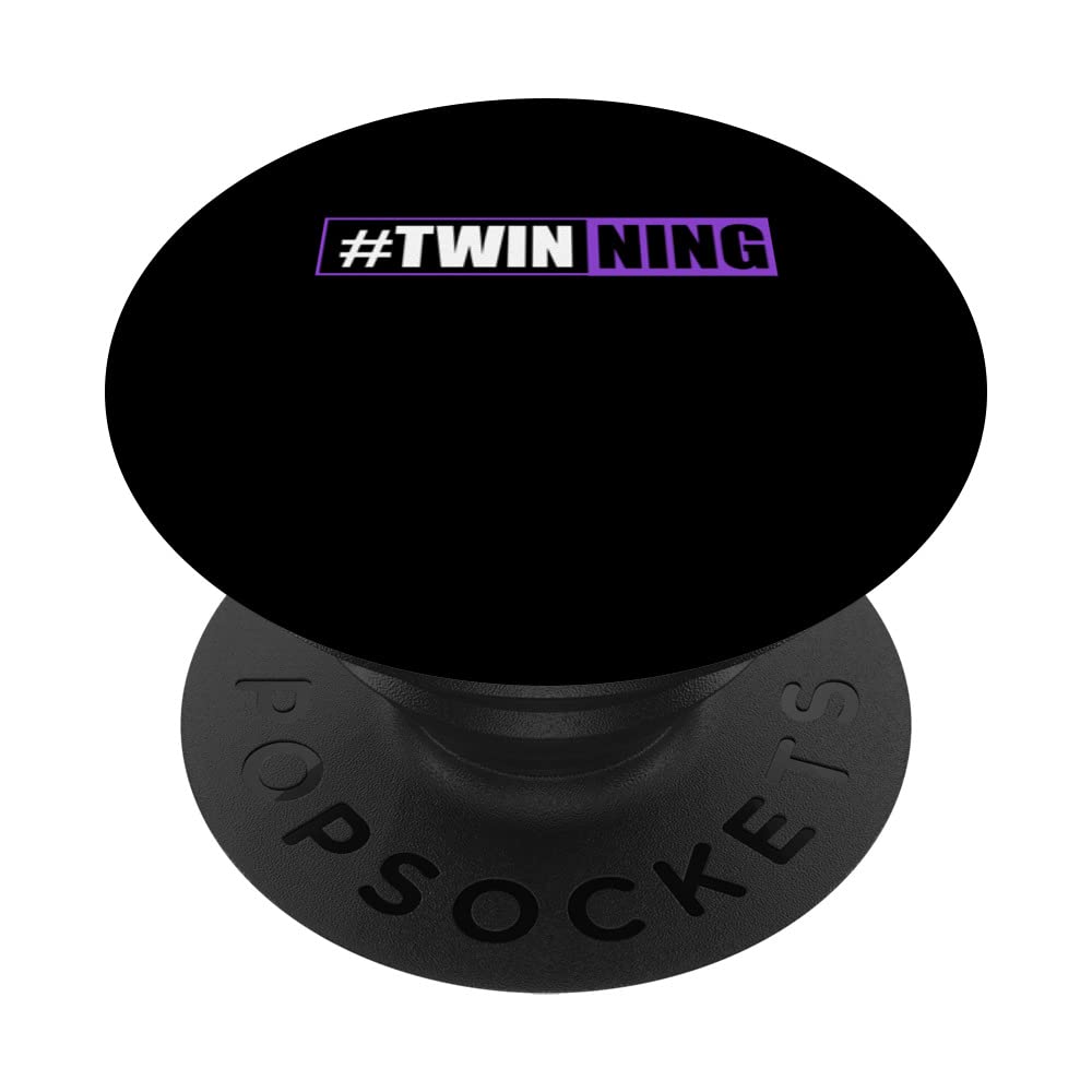 Funny Hashtag Twinning | Siblings Children | Twins PopSockets Swappable PopGrip