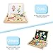 Siwo Wooden Magnetic Puzzles, Cartoon Characters Design Magnetic Art Easel anmial for Education Learning Toys