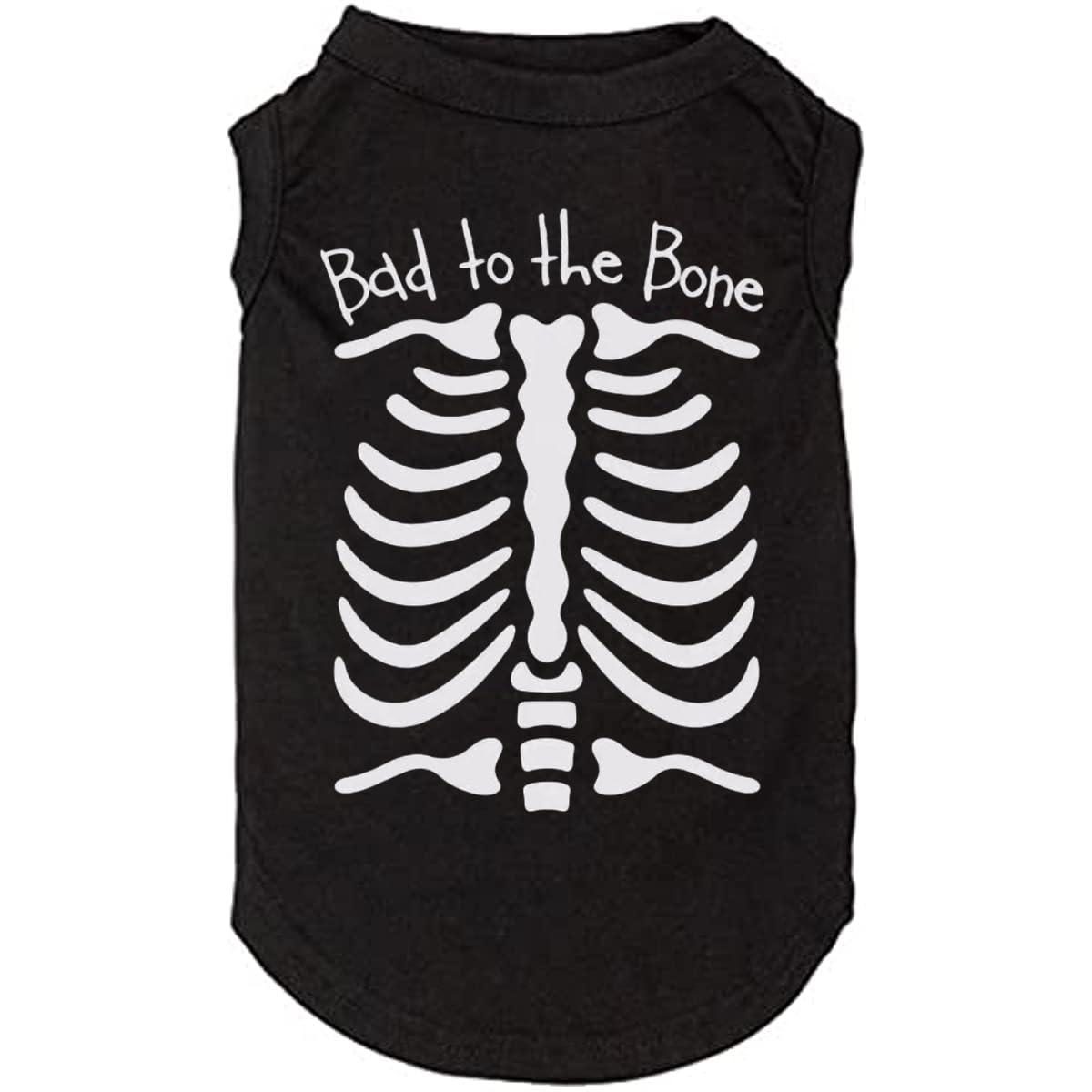 Photo 1 of SUEOSU Halloween Dog Shirt for Pet Clothes Halloween Skeleton Hoodies Glowing Skull Cute Shirt Breathable Stretchy Costumes (Large, Black-2)