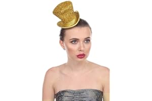 Arsimus Mardi Gras St. Patrick's Day Leprechaun Tinsel Top Hat Accessory