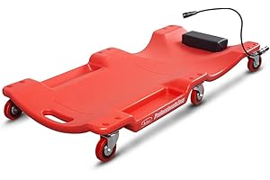 BESTOOL PROFESSIONAL GARAGE TOOLS & EQUIPMENT BESTOOL 40'' Heavy-Duty Mechanic Creeper with Durable Casters, Low-Profile Design, LED Working Lights