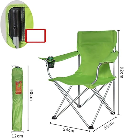 green folding camping chairs