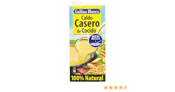 Gallina Blanca - Caldo casero de cocido - 100% Natural - 1 l - [pack de 3]