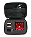 Protective Case for Kidcia, EACHINE E55, FQ777 FQ17W, Hobbylane Altitude Hold Folding Drone, RC Quadcopter Drone with FPV Camera and Live Video, DIY Foam Blocks (Red with Black Zip)