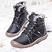 JIASUQI Men's Outdoor Winter Snow Boots Ankle Fur Lining Warm Booties