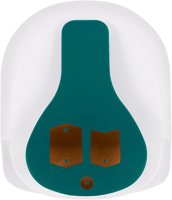 Fiskars 120020-1001 Lia Griffith Gift Tag Maker II, Chevron, Teal Green/White