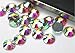 Jollin 576pcs Hotfix Rhinestones Flatback Crystal Rhinestones for Crafts Crafting Clothes Shoes DIY Decorations, SS20(4.8mm), Crystal AB