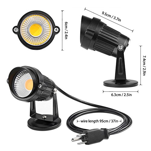 Lemonbest LED Landscape Up Down Light 5W White LED Decorative Spotlight