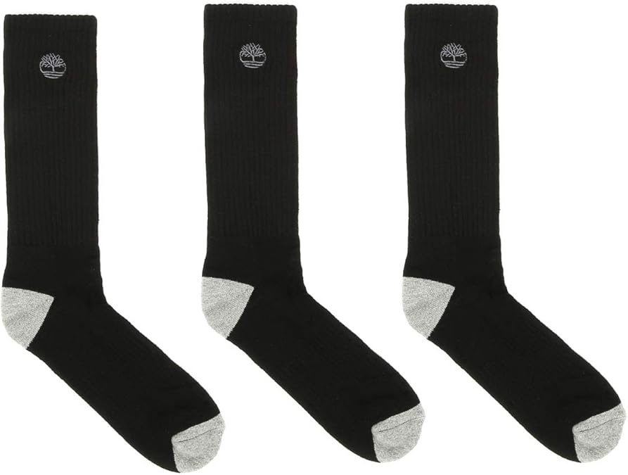 Timberland Crew Half Cushion Black Socks Amazon.co.uk Shoes & Bags