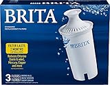 Brita Standard Pitcher Filters 3-Pack for Pitcher Replacement Filter