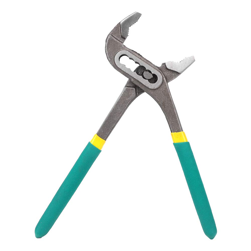 Fafeicy Pliers Quick Adjustable Water Plumbing Pliers with Non-Slip Rubber Handle 45# Steel Industrial Grade(8in)
