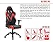 DXRacer Valkyrie Series OH/VB03/NR Racing Seat Office Chair Gaming Ergonomic Adjustable Computer Chair with - Included Head and Lumbar Support Pillows (Black/Red)
