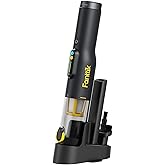 Fanttik Slim V10 Lite Cordless Handheld Vacuum, 0.98lb Lightweight with All-in-One Base Design, 12000Pa Suction & Smart LED Display, Portable Mini Vacuum Cleaner for Kitchen Table, Home, Car