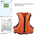 Life Jacket Adult Inflatable Swim Vest for Snorkeling by OMOUBOI Suitable for 80-220lbs.Click on The Discount Code to get The Elastic Band, Yellow Children's Vest, Swimming Hand Paddles