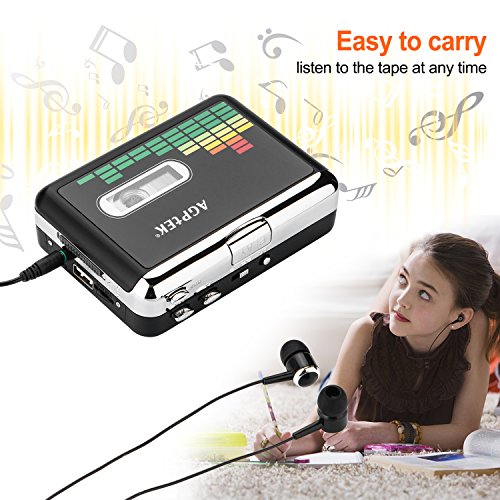 Cassette-to-MP3-Converter-Portable-Cassette-Audio-Music-Player-Tape-To-MP3-Converter-and-Cassette-Recorder-with-Earphones-No-PC-Required