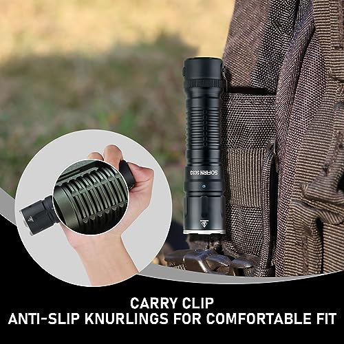 Sofirn SC33 Rechargeable Flashlights, EDC Flashlight High Lumens Super
