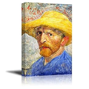 Self Portrait with Straw Hat by Vincent Van...