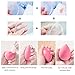 KEKU 2 Pack Silicone Makeup Sponge with 2 Pack Beauty Makeup Blender Set for Concealer Gel Foundation Liquid Creams Contouring Cosmetic Application