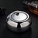 Large Size Ashtray,HardNok Stainless Steel Ashtray Drum Shape with Lid for Indoor or Outdoor