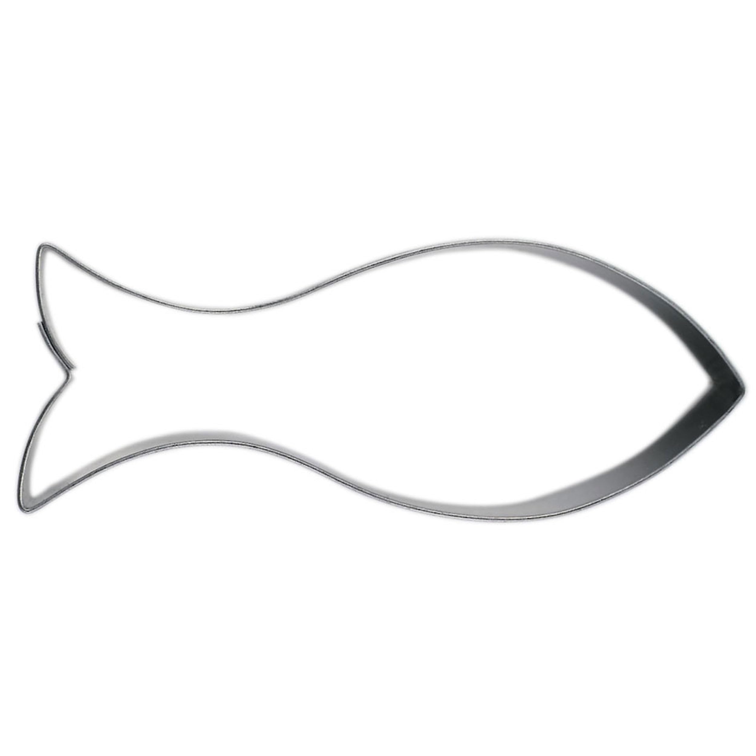 Staedter Fish Shape Cookie Cutter, 9 cm, Stainless Steel, Silver