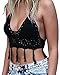 Bellady Women's Fringed Bikini Bra Tassel Crochet Bralette Bikini Tops Vest