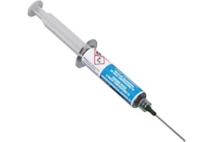 MG Chemicals Sn42Bi57Ag1 Low Temperature Solder Paste T3, LEAD FREE, NO CLEAN, 15 Gram Syringe (Complete with Plunger & Dispe