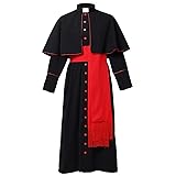 BLESSUME Priest Soutane Roman Cassock Costume