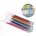 Kanzd 48pcs Glitter Gel Pens Sets,Gel Refills Rollerball Pastel Neon Glitter Pen for Adult Coloring Books Crafting Drawing Art Markers (color)