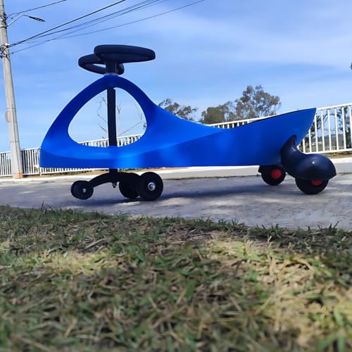 Carrinho Gira Gira Infantil Twist Rolimã, Movimento por Balanço do Volante, Suporta até 70 kg (Azul/Preto)