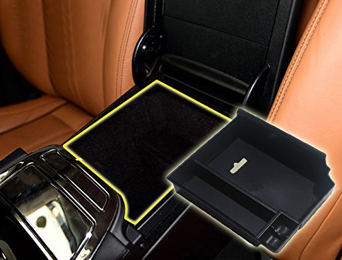 HIGH FLYING Central Console Armrest Storage Glove Box Organizer Tray For Jaguar XJ 2010-2016