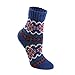KEAZA Women's Vintage Style Cotton Knitting Wool Warm Winter Fall Crew Socks - C3 (4 Pack)