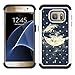 S7 Edge Case, MagicSky [Shock Absorption] Studded Rhinestone Bling Hybrid Dual Layer Armor Defender Protective Case Cover for Samsung Galaxy S7 Edge (Night Sky)