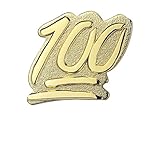 Last Valentine Emoji 100 Emoji Icons Lapel Pin Nickel Plated Color Gold Enamel Pin (Gold)