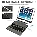 New iPad 9.7 2017 / iPad Pro 9.7 Keyboard Case with Pencil Holder, Wireless Bluetooth Keyboard with Shockproof Heavy Duty Impact Back Cover for iPad Pro 9.7 / iPad 9.7 2018 / 2017 / iPad Air / Air 2