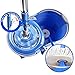 MASTERTOP Mop Bucket with Wringer Set - Floor Mop, Spin Mop with 2 Wheel Easy Move, Stainless Steel Longe Mop Handle, 5 Microfiber Replacement Head Refills, 1 Floor Brush Mop Head