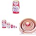 Hand Painted Nesting Doll Matryoshka 5 pcs Piece Set - Made in Russia