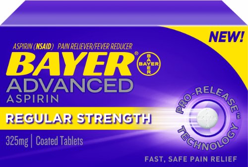 Advanced Aspirin Regular Strength Coated Tablets 325 Mg,24 Count (312843545786)
