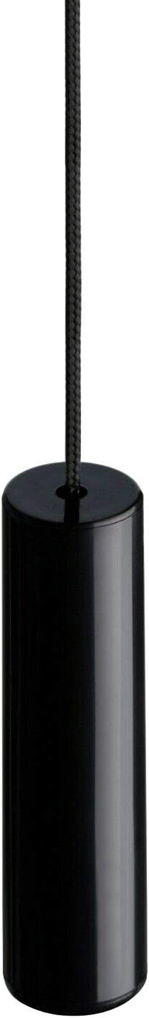 Taps2Traps Black ABS Plastic Bathroom Light Pull Cord String with Contemporary Jet Black Cord and Ergonomic Handle