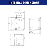 Supertool ABS Plastic IP67 Waterproof Junction Box Electronic Project DIY view 2
