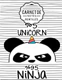 Image de Carnet de notes pointillés A4 Licorne Dot point, bullet journal, dot grid: (160 pages, couverture souple finition matte, bullet journal, planner, pla