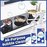 CapsA Kitchen Cleaner Spray Grease Cleaner Multi-Purpose Foam Cleaner All-Purpose Bubble Cleaner Removes The Toughest Dirt for Kitchen Bath Laundry Cooktops (200ml Cleaner)