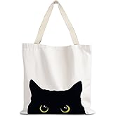 LUVADIAN Canvas Tote Bag Aesthetic,Zoon Cow Dog Cat Tote Bag,Gifts for Women Canvas Tote Bags
