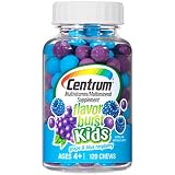 Centrum Kids Flavor Burst Multivitamin/Multimineral Supplement (Grape & Blue Raspberry Flavor, 120-Count Chews)