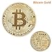 zcccom 10 Pcs Bitcoin Coin Deluxe Collector’s Set | Featuring The Limited Edition Original Commemorative Tokens Each Coin Comes w/ a Plastic Round Display Case (10 pcs Gold)