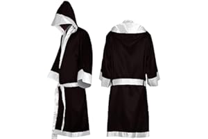 LXYUNKJ Boxer Costume Men, MMA Boxing Robe with Hood, Cotton Robe Lightweight Costume