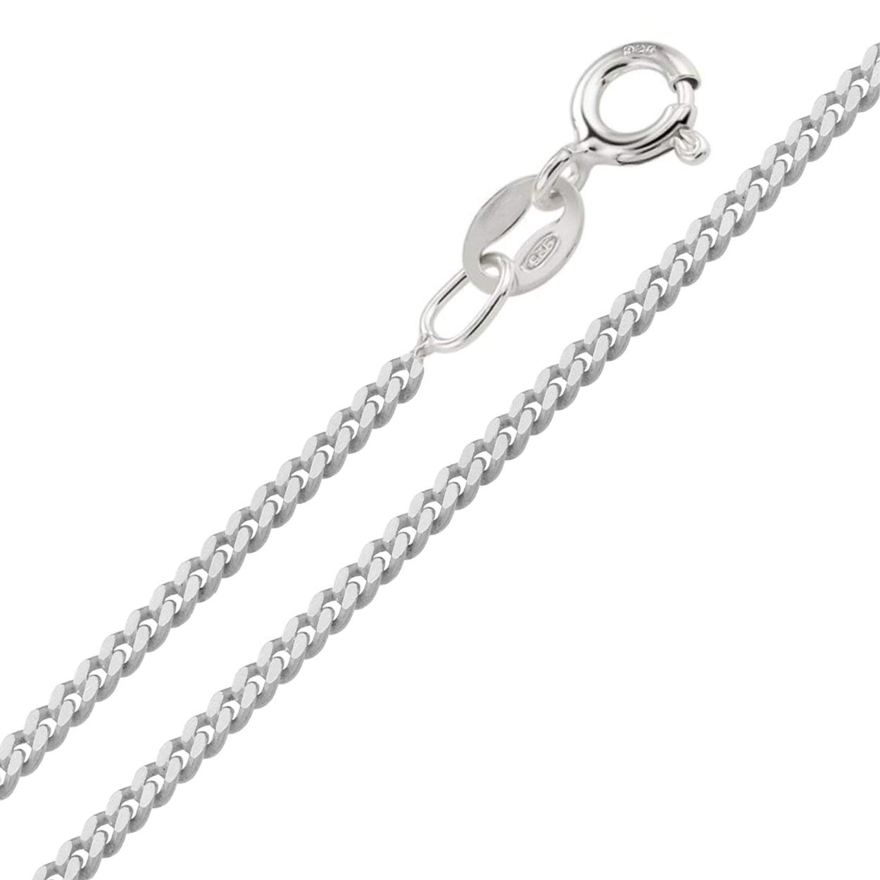 Designer Inspirations Boutique 20" Inch Sterling Silver 2.8 mm Thick Curb Chain Necklace for Men Women Unisex - Ideal for Larger Pendants - Weight: 10.4 Grams