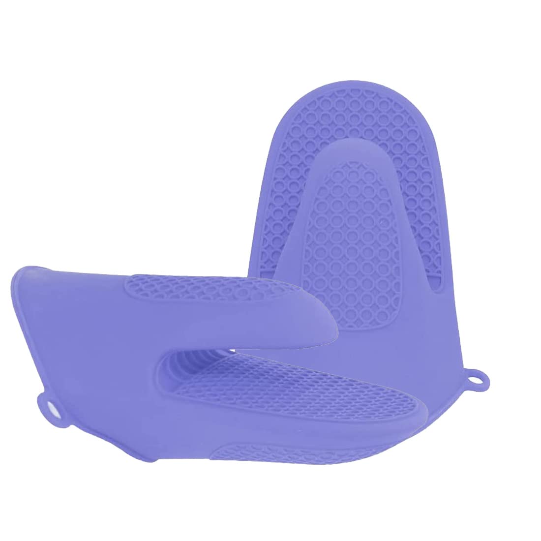 Oven Glove Thicken Silicone Pot Holder Mini Oven Mitt Heat Resistant Pinch Covers for Baking, Cooking, Bbq Grilling (blue)